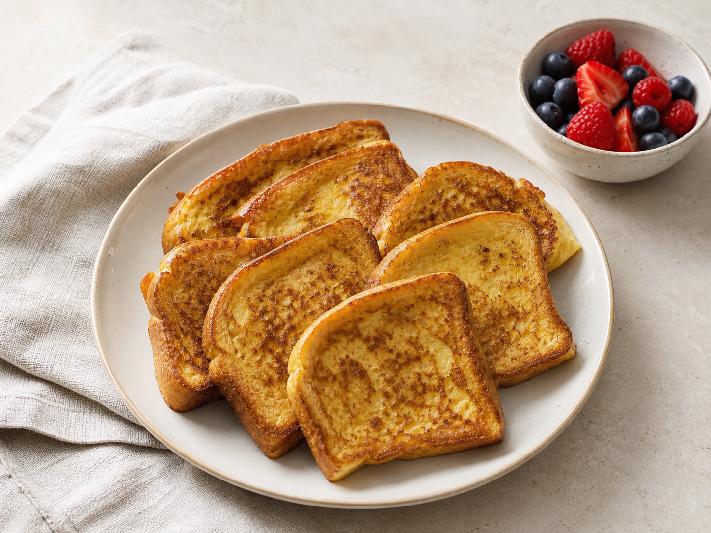 Fannie Farmer’s German Toast, an original illustrative image based on the cited recipe